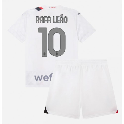 Maillot de foot AC Milan Rafael Leao #10 Extérieur enfant 2023-24 Manches Courte (+ pantalon court)